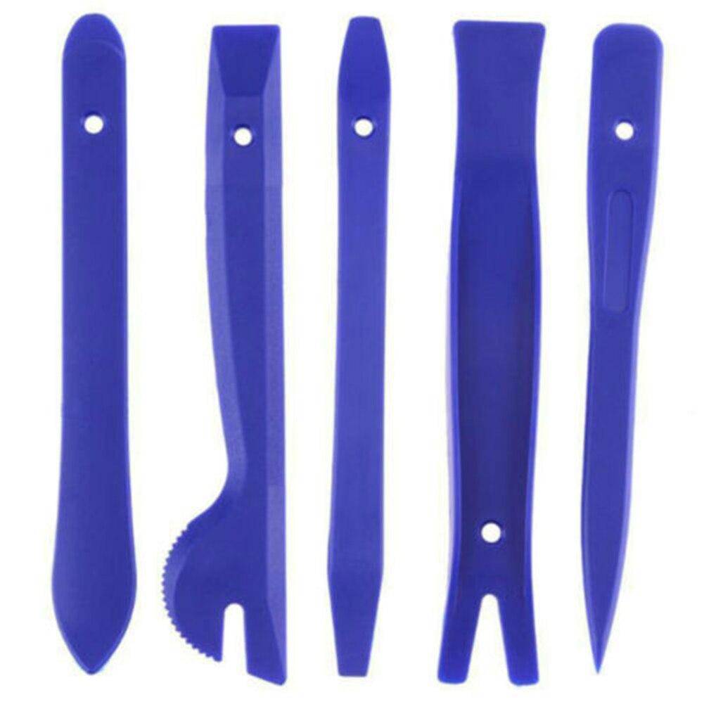 12 Pcs Car Audio Maintenance Kit Auto Trim Panel Remover Pry Bar Dash Radio Door Clip Tools Set