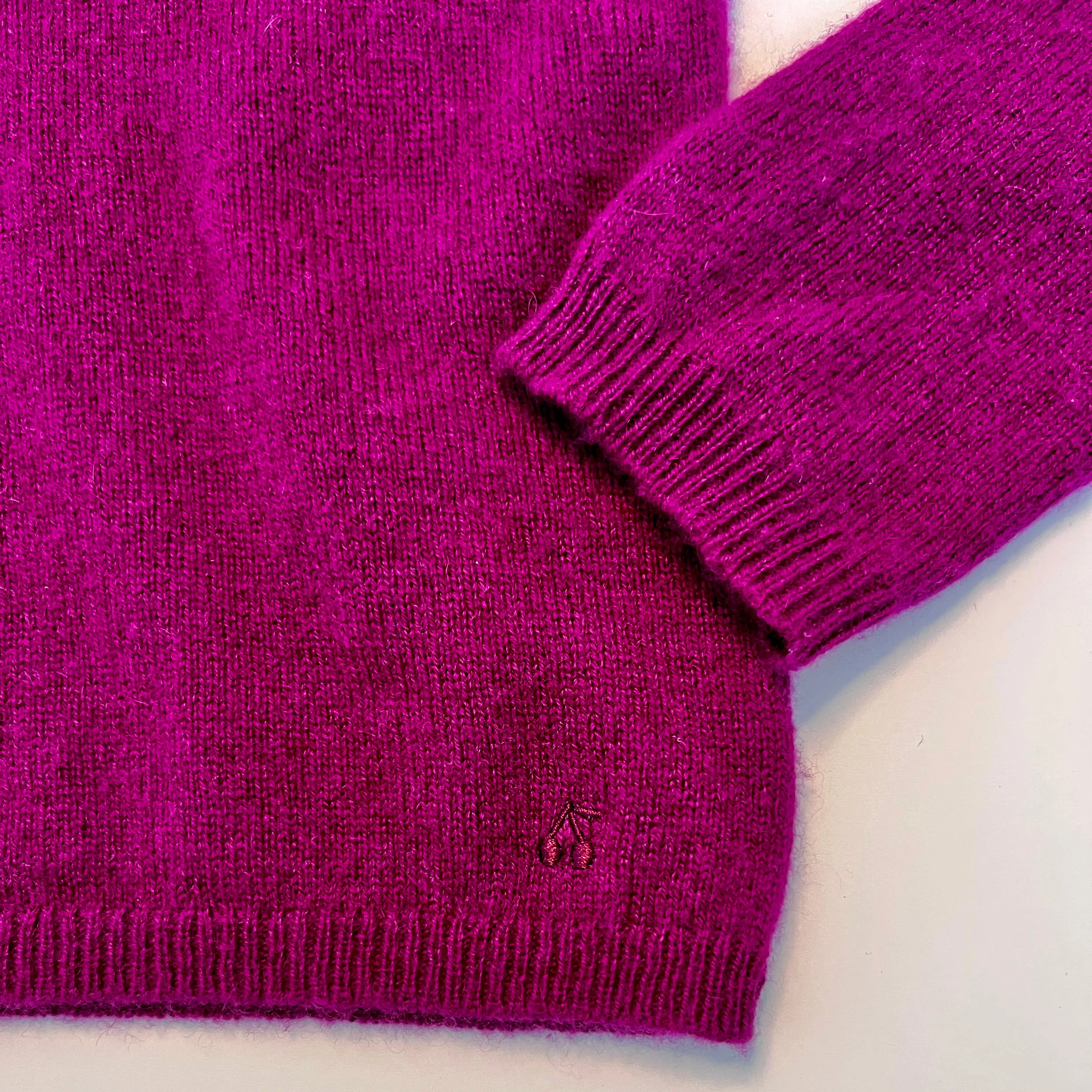 Bonpoint Purple Cashmere Jumper: 6 Years