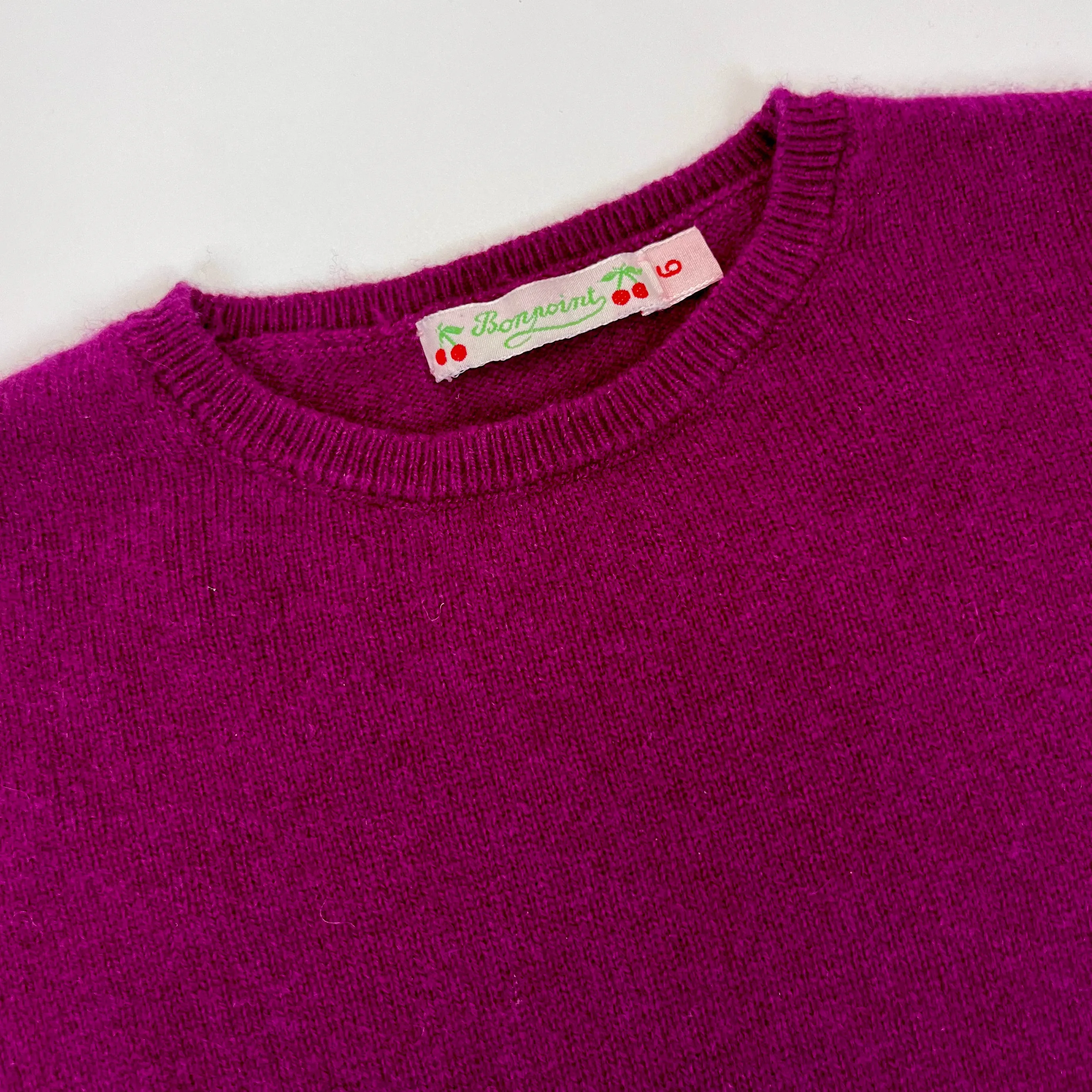 Bonpoint Purple Cashmere Jumper: 6 Years