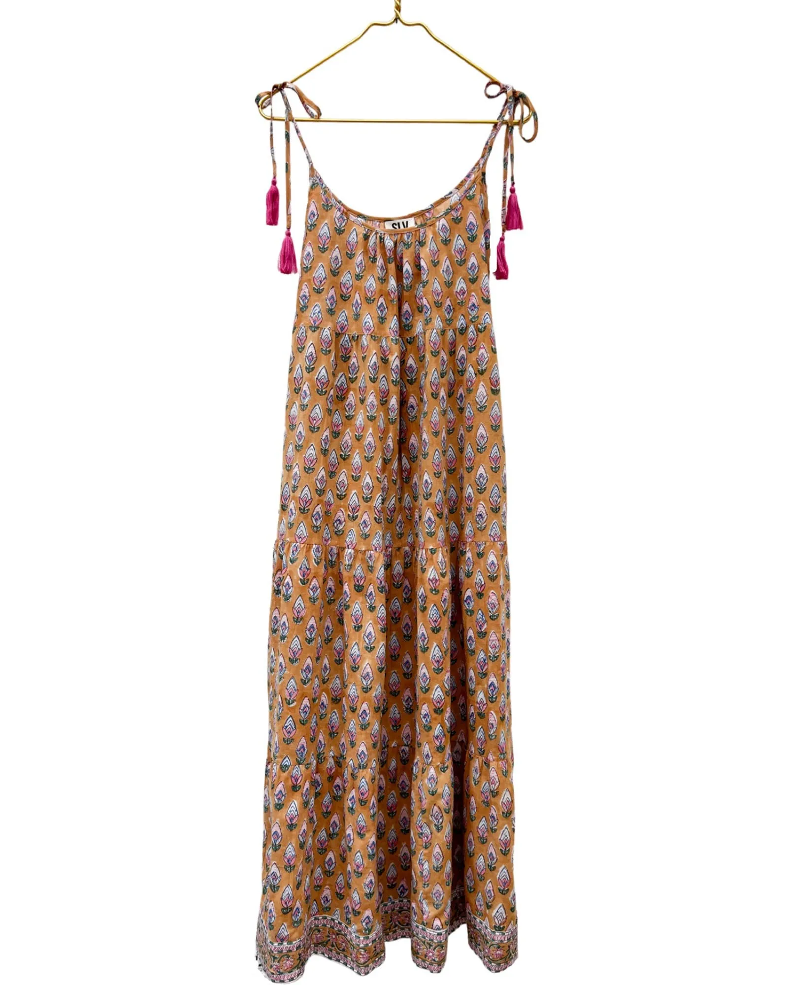 Cafe Thin Strap Maxi Dress