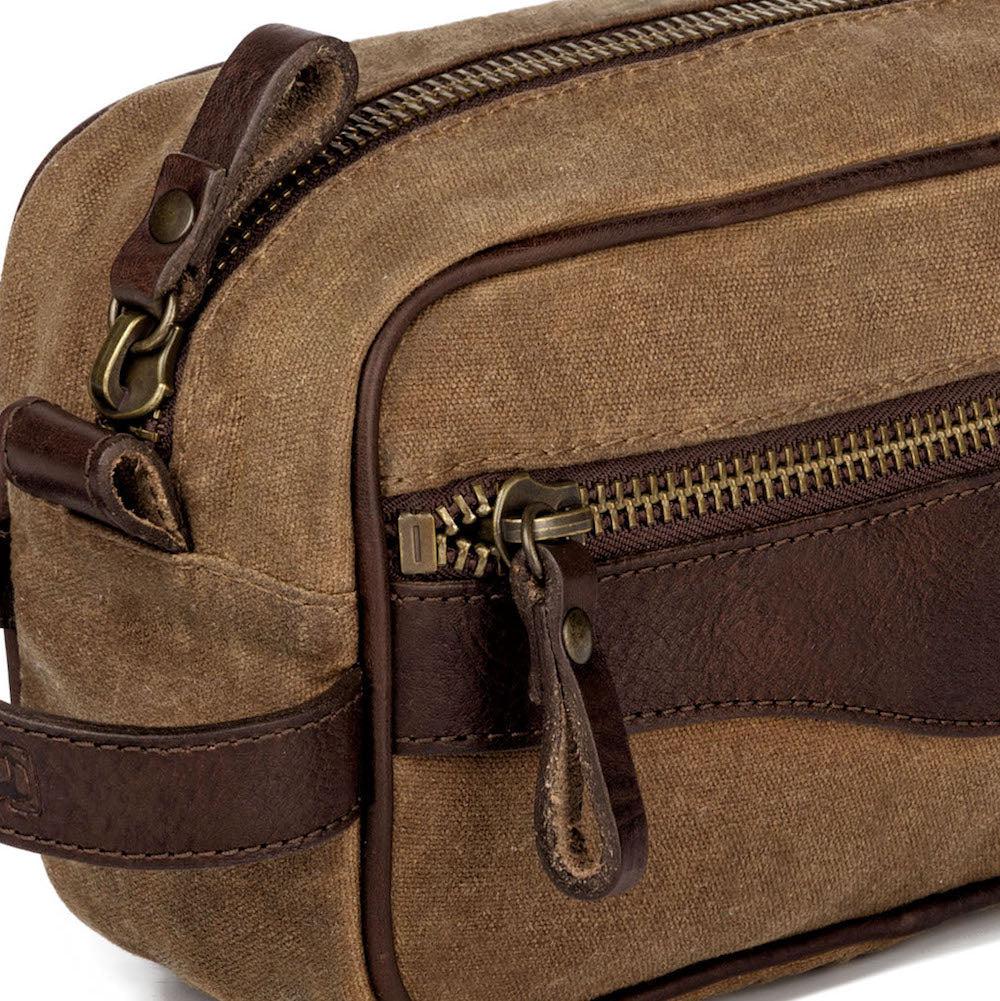 Campaign Waxed Canvas Toiletry Shave Kit