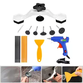 Car Dent Removal Pulling Bridge Paintless Dent Repair Puller Hand Tool Set Auto Car Body Repair Tools Mechanic Kit