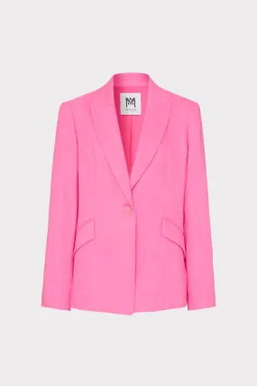 Christelle Solid Linen Blazer