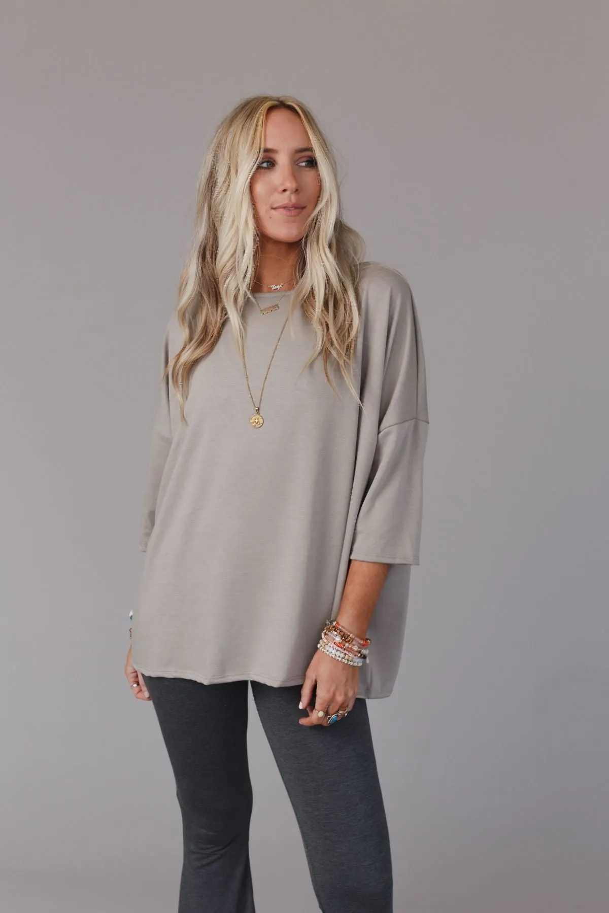 Cozy Cool Oversized Tee - Coco