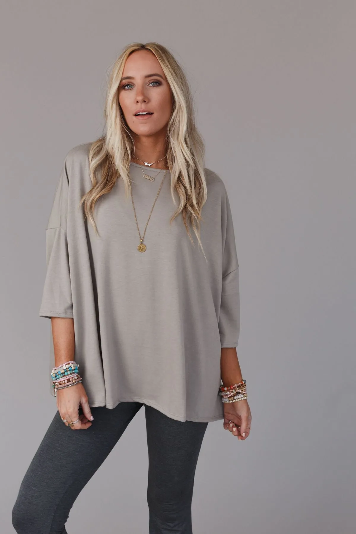 Cozy Cool Oversized Tee - Coco