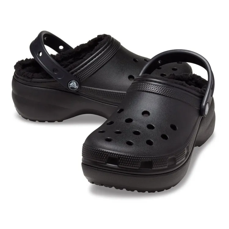 Crocs Classic Platform Lined Clog W Black