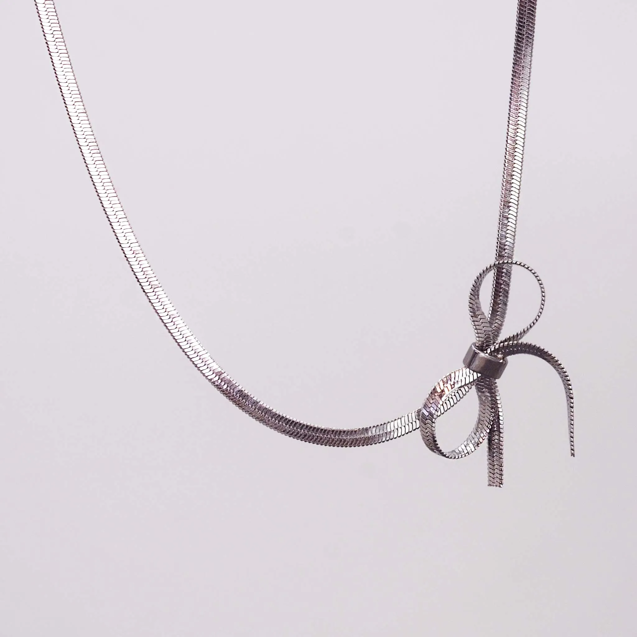 Dainty Bow Choker Necklace