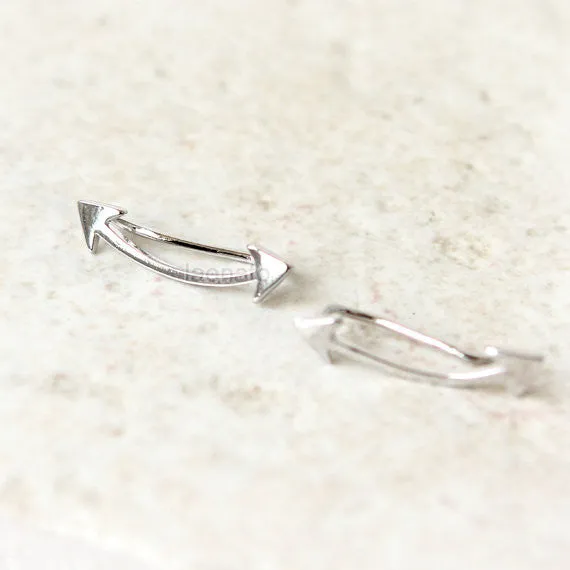 Double Arrows Ear Climber, ear cuff