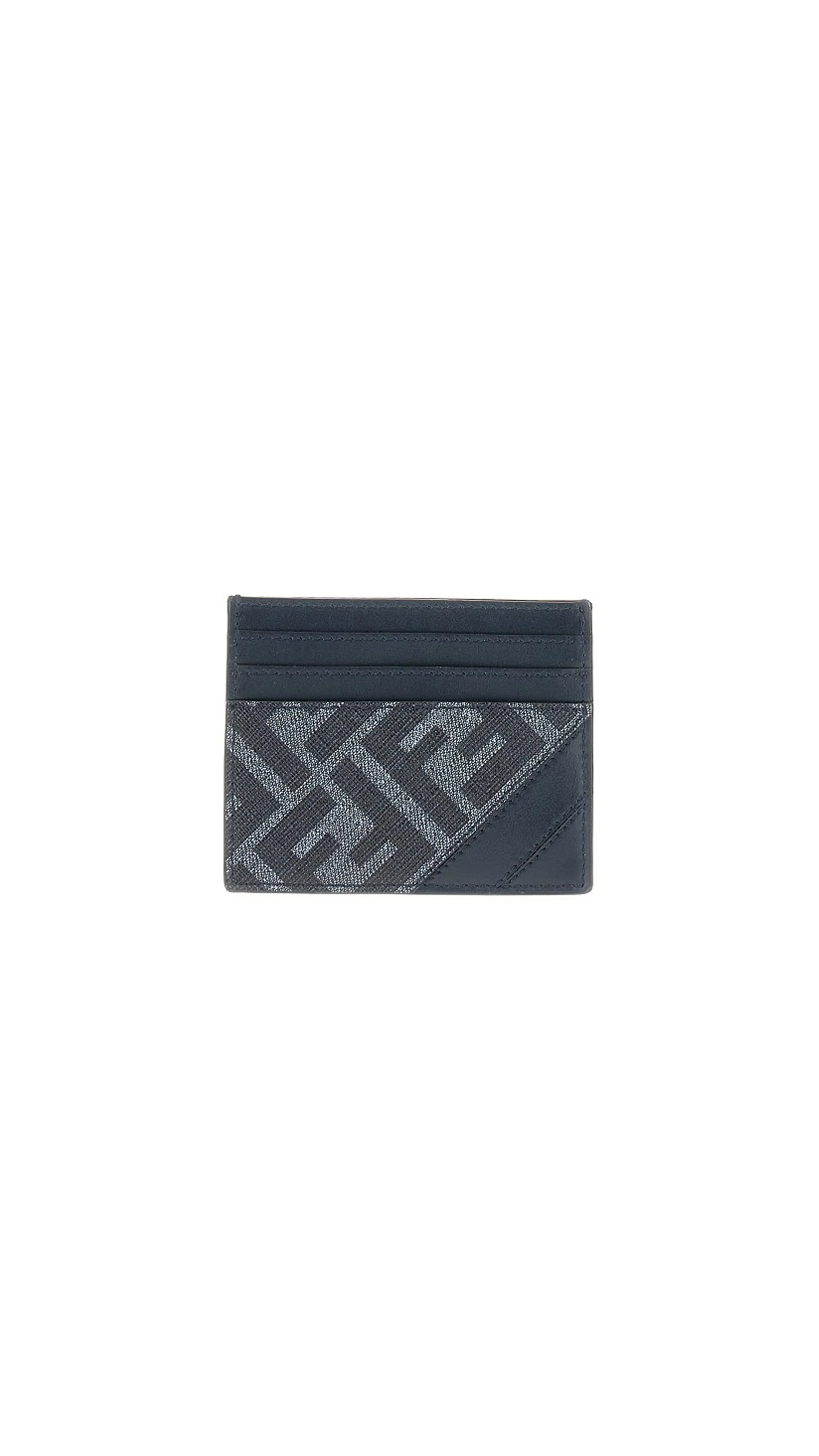 Fendi Diagonal Card Holder - Blue