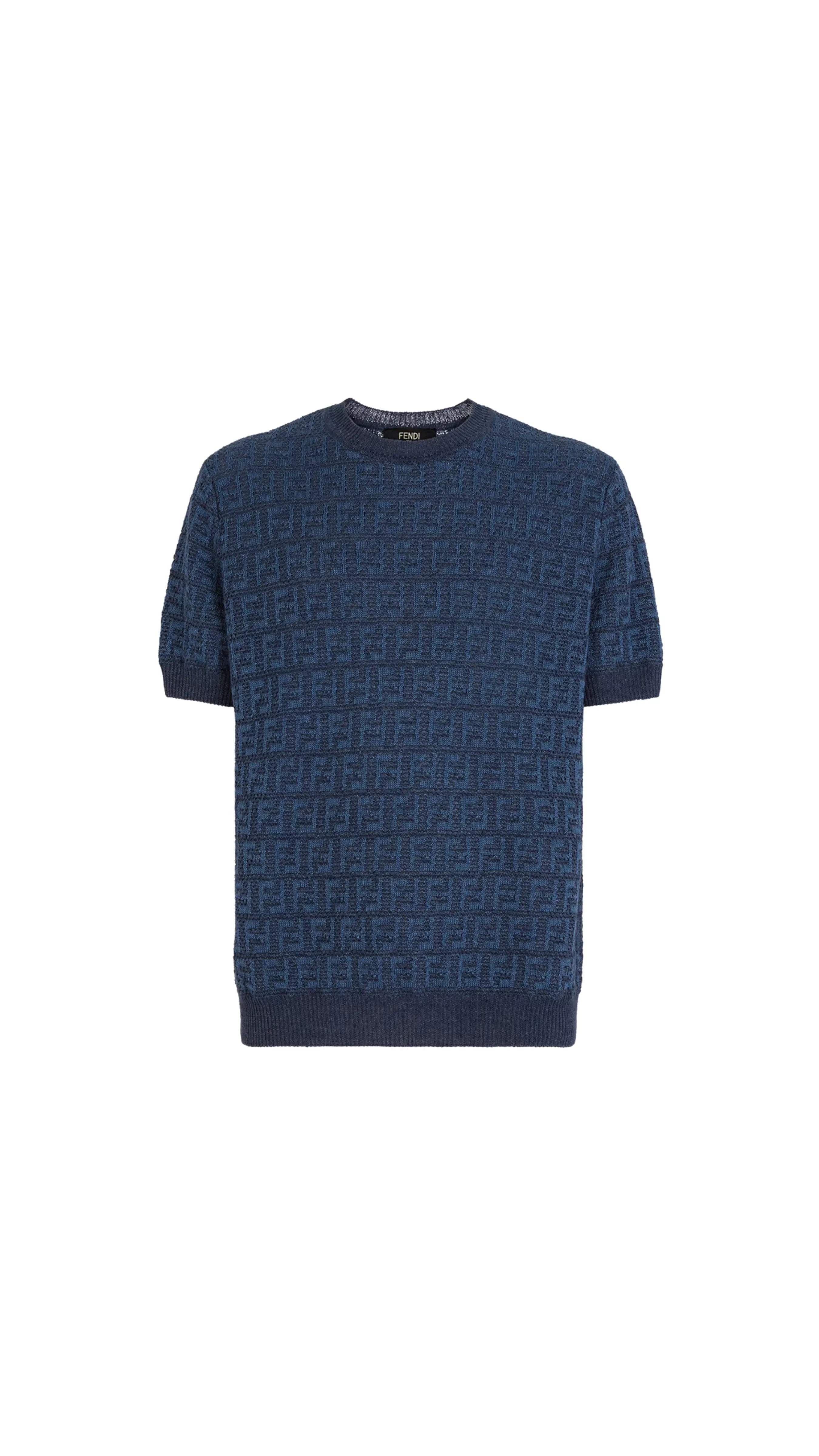 FF Cotton and Linen Jumper - Navy