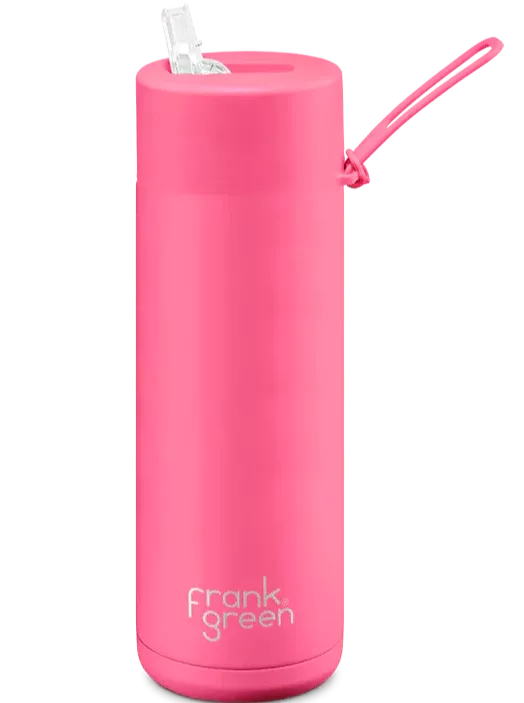 frank green 595ml Ceramic reusable Bottle with Straw Lid 20oz