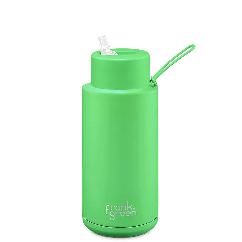 frank green 595ml Ceramic reusable Bottle with Straw Lid 20oz