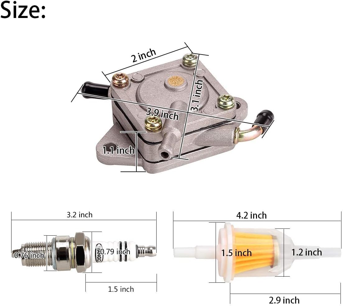 Golf Cart Fuel Pump Impulse Kit for Club Car DS Precedent 1984-up Gas - 10L0L