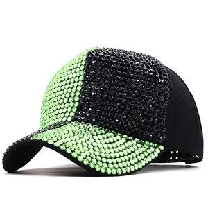 Hip Hop Stylish Unisex Stage Performance Rhinestone Baseball Cap Hat