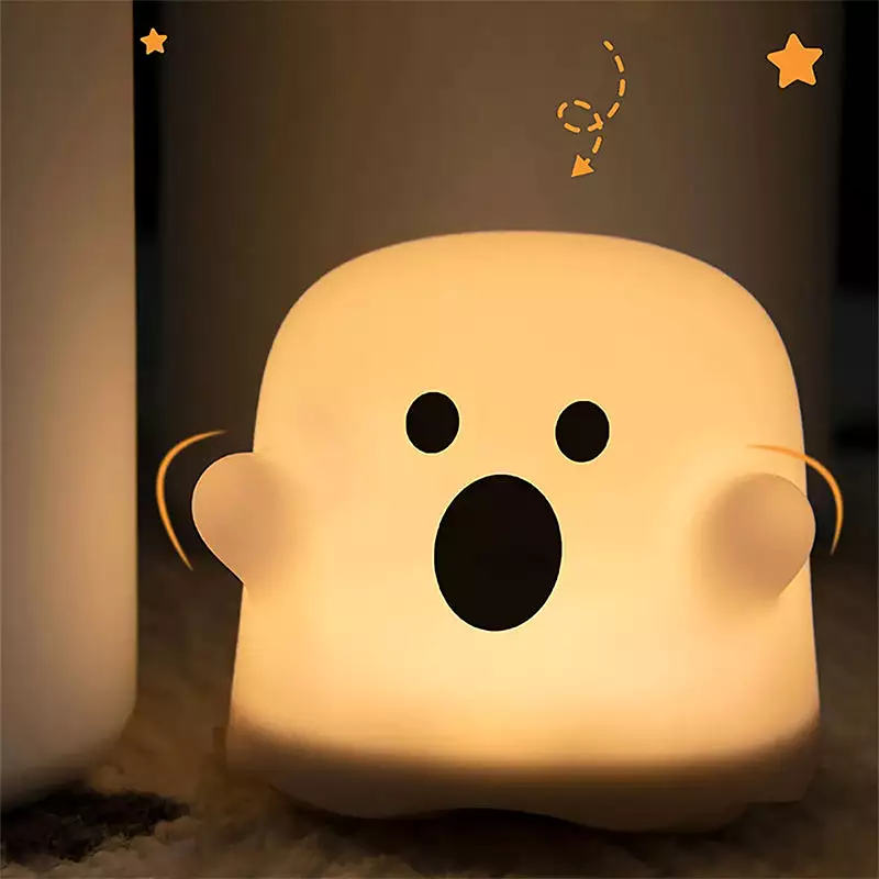 Home Decor Silicone Night Light Bedside Table Lamp LED Touch Sensor Lamp For Girl Bedrooms Living Room Decoration Kids Birthday 