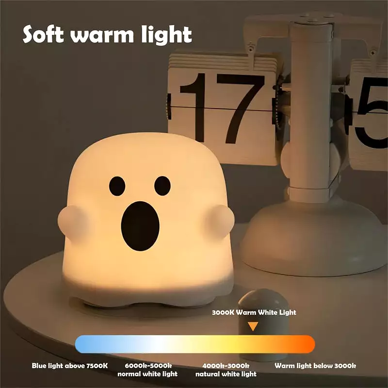 Home Decor Silicone Night Light Bedside Table Lamp LED Touch Sensor Lamp For Girl Bedrooms Living Room Decoration Kids Birthday 