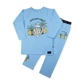 HS Skull Hand Winter PJ's - Blue