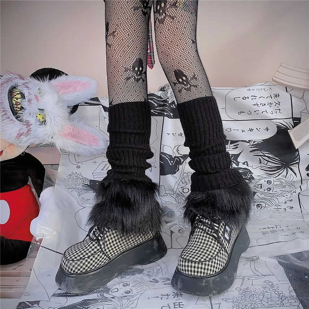 INS HARAJUKU SPICE GIRl PILE SOCKS & WOOL LEG COVER BY90036