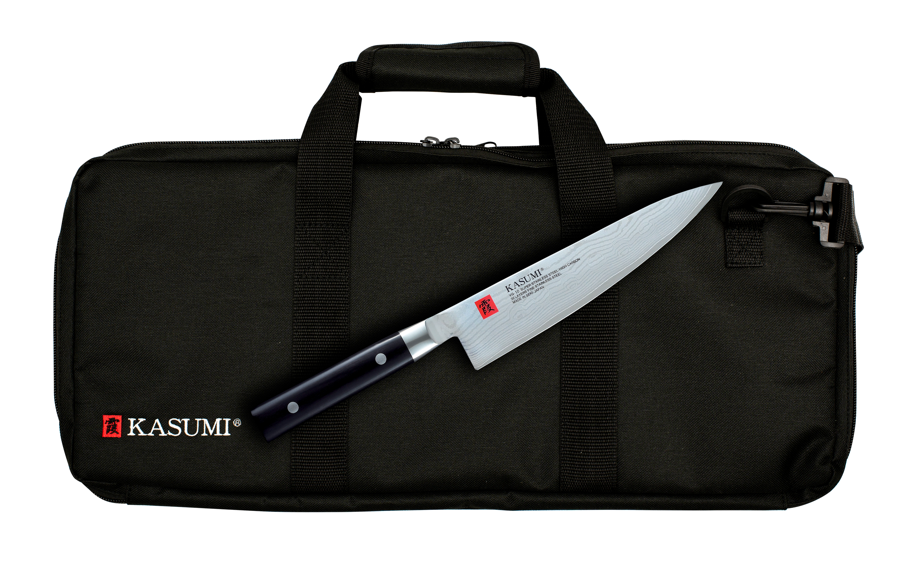 Kasumi Knife Roll 18 Pocket Black