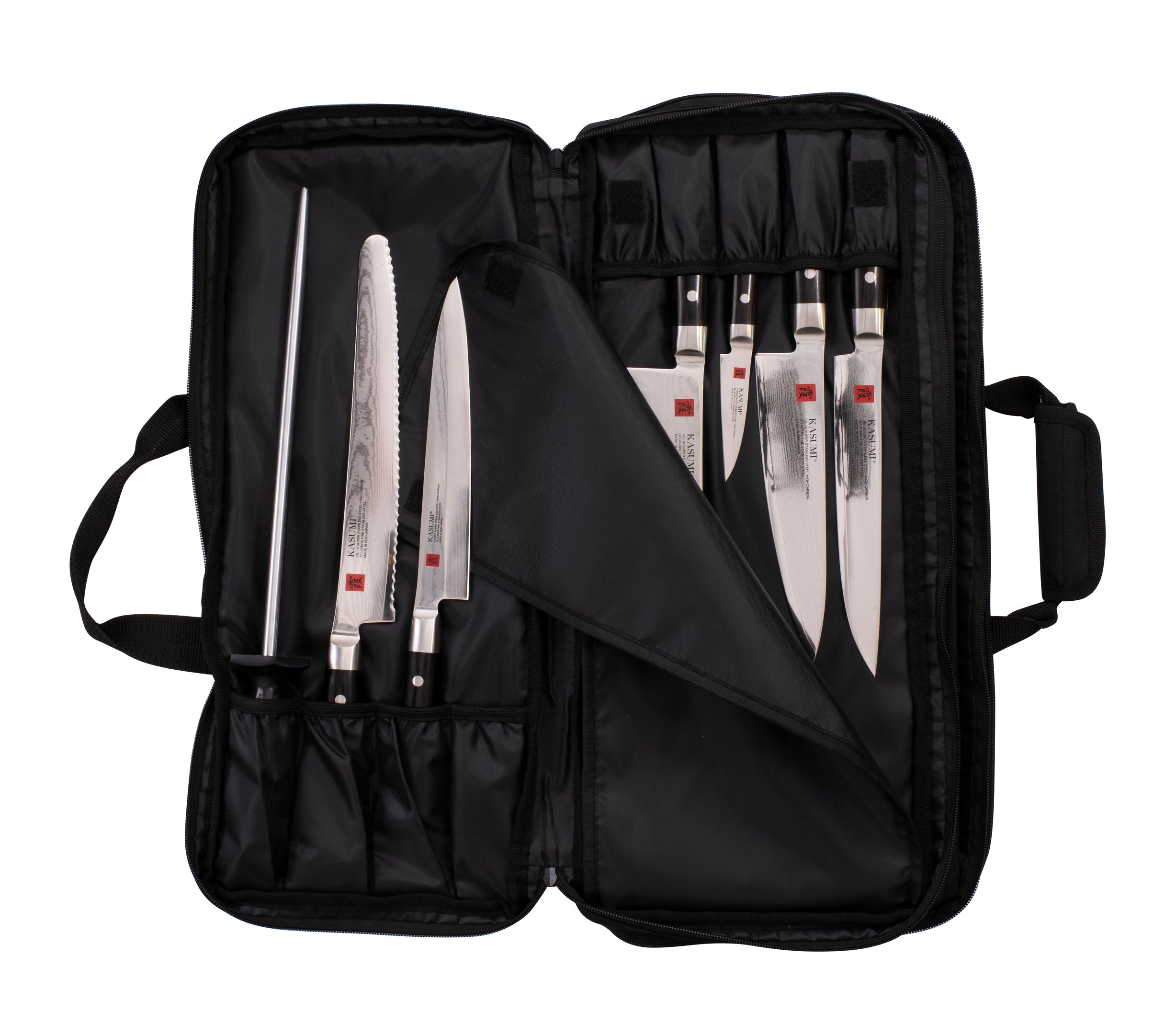 Kasumi Knife Roll 18 Pocket Black