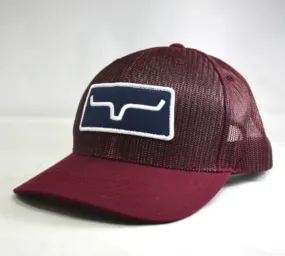 Kimes Ranch Mesh Trucker-Burgandy