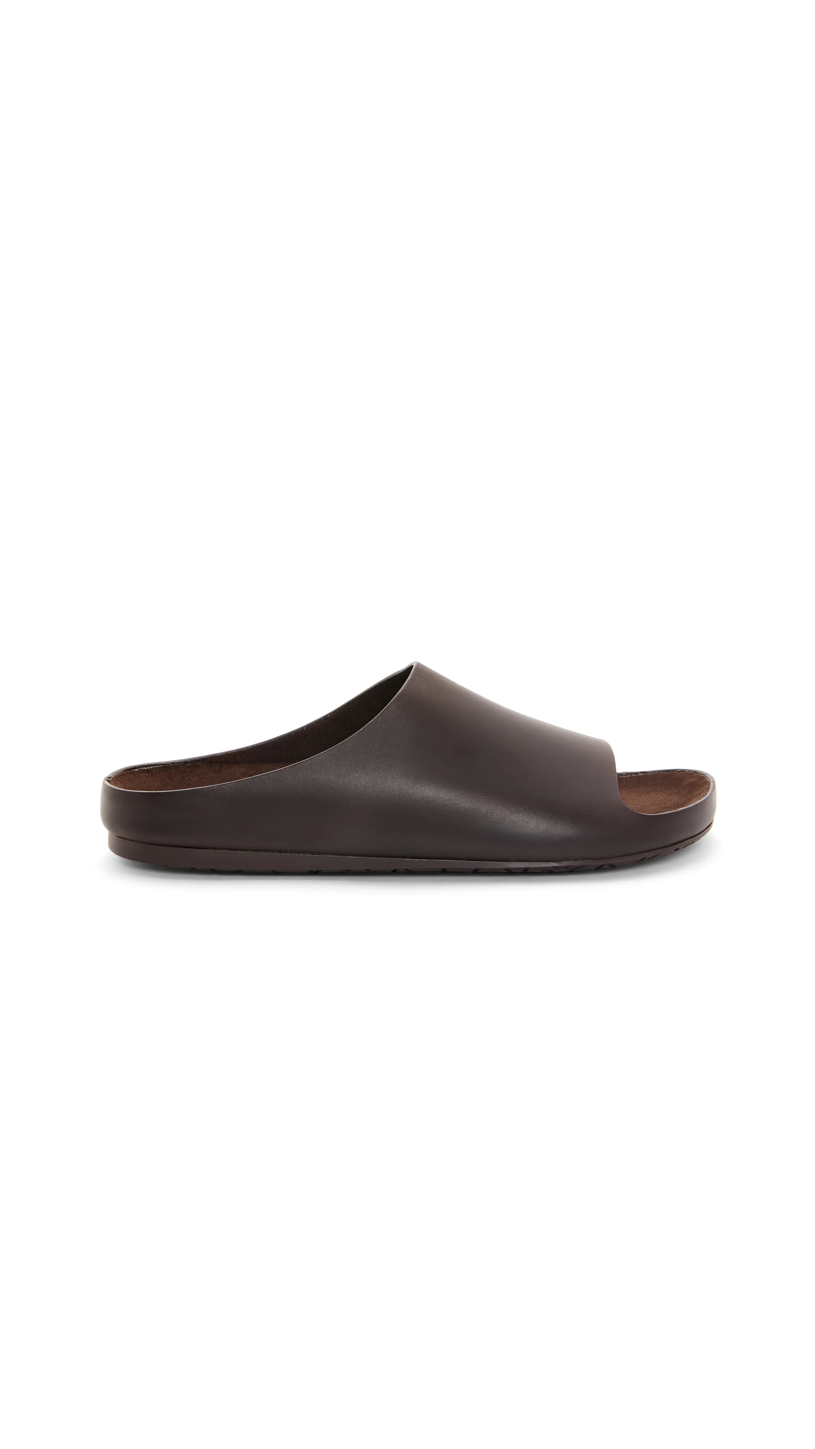 Lago Sandal In Calfskin - Dark Brown