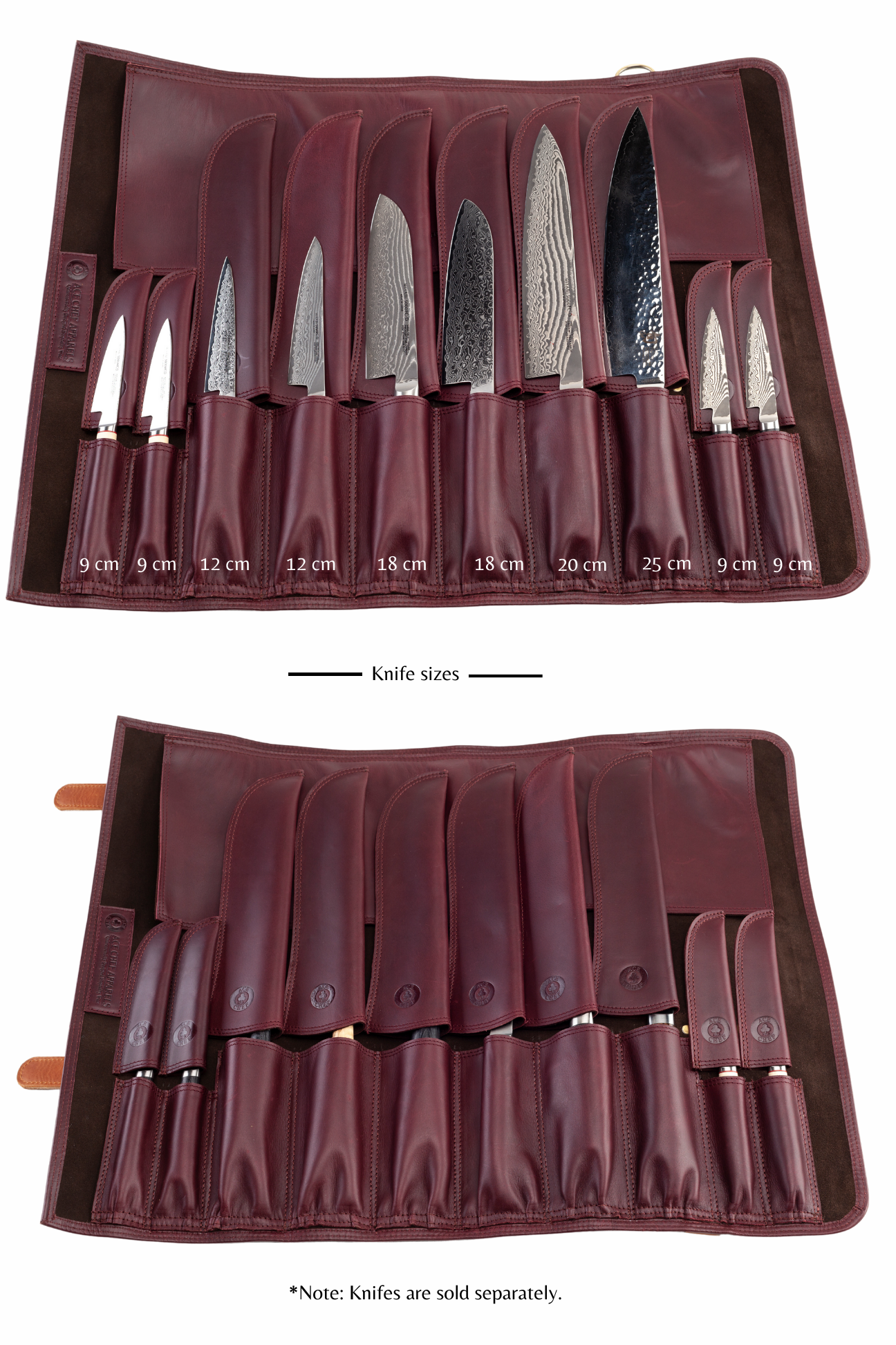 Leather Knife Protector- Bordo