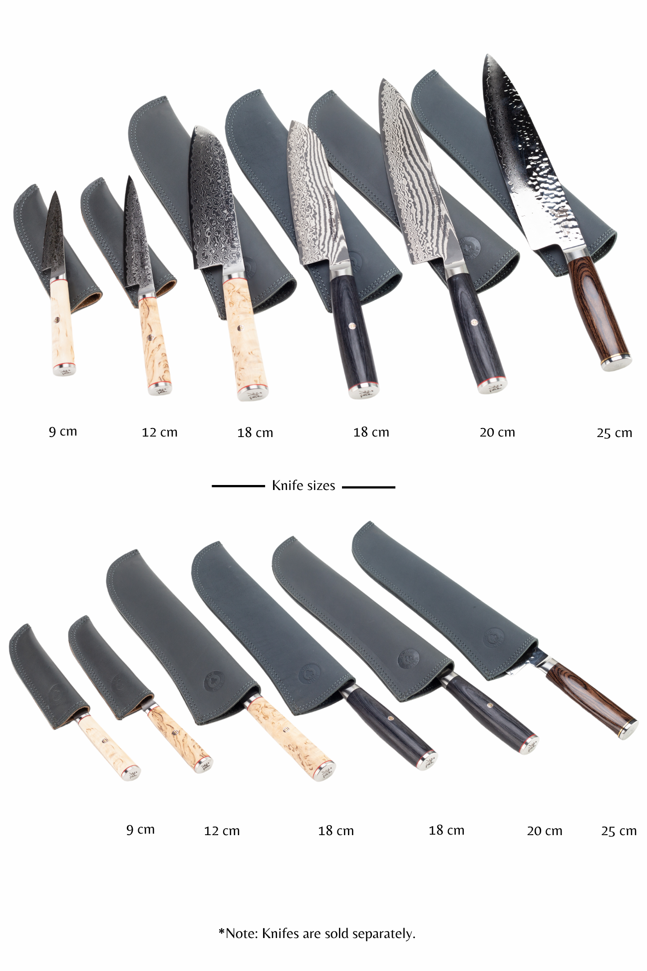 Leather Knife Protector- Grey