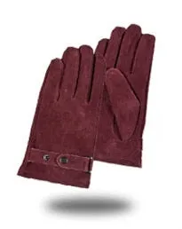 Men's Fashion Driving Warm Winter Genuine Leather Pigskin Gloves