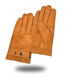 Men's Fashion Driving Warm Winter Genuine Leather Pigskin Gloves