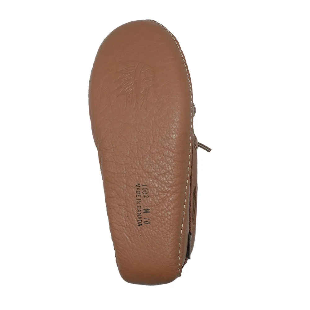 Men's Wide Width Soft Sole Leather Moccasins