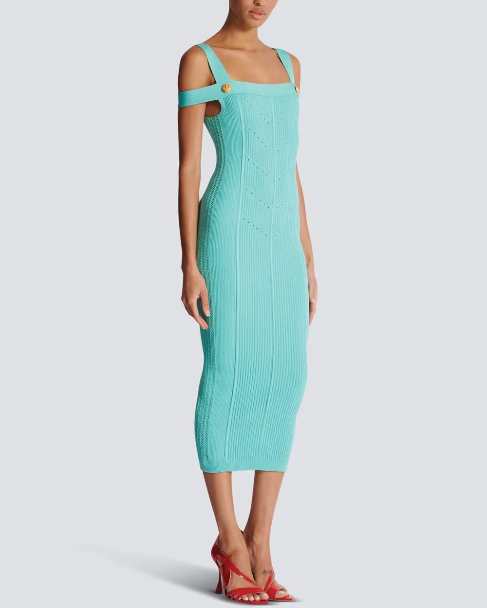 Menthe Knit Midi Dress