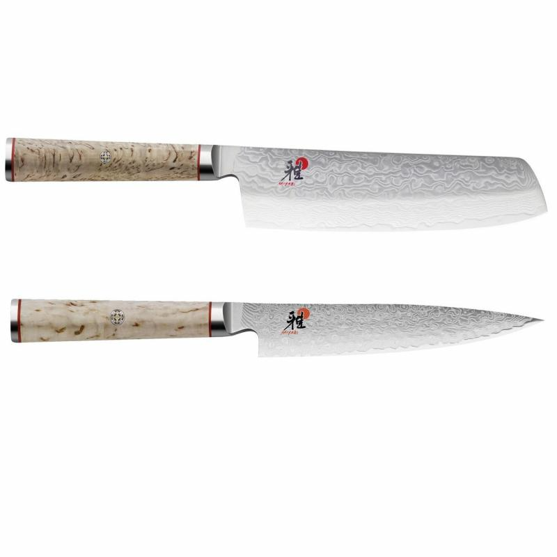 Miyabi 5000MCD Nakiri Shotoh Knife 2 Pc Set