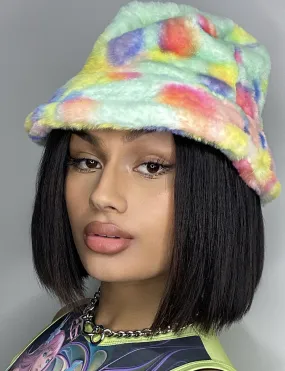 NEAPOLITAN DREAMS FUZZY HAT - GREEN