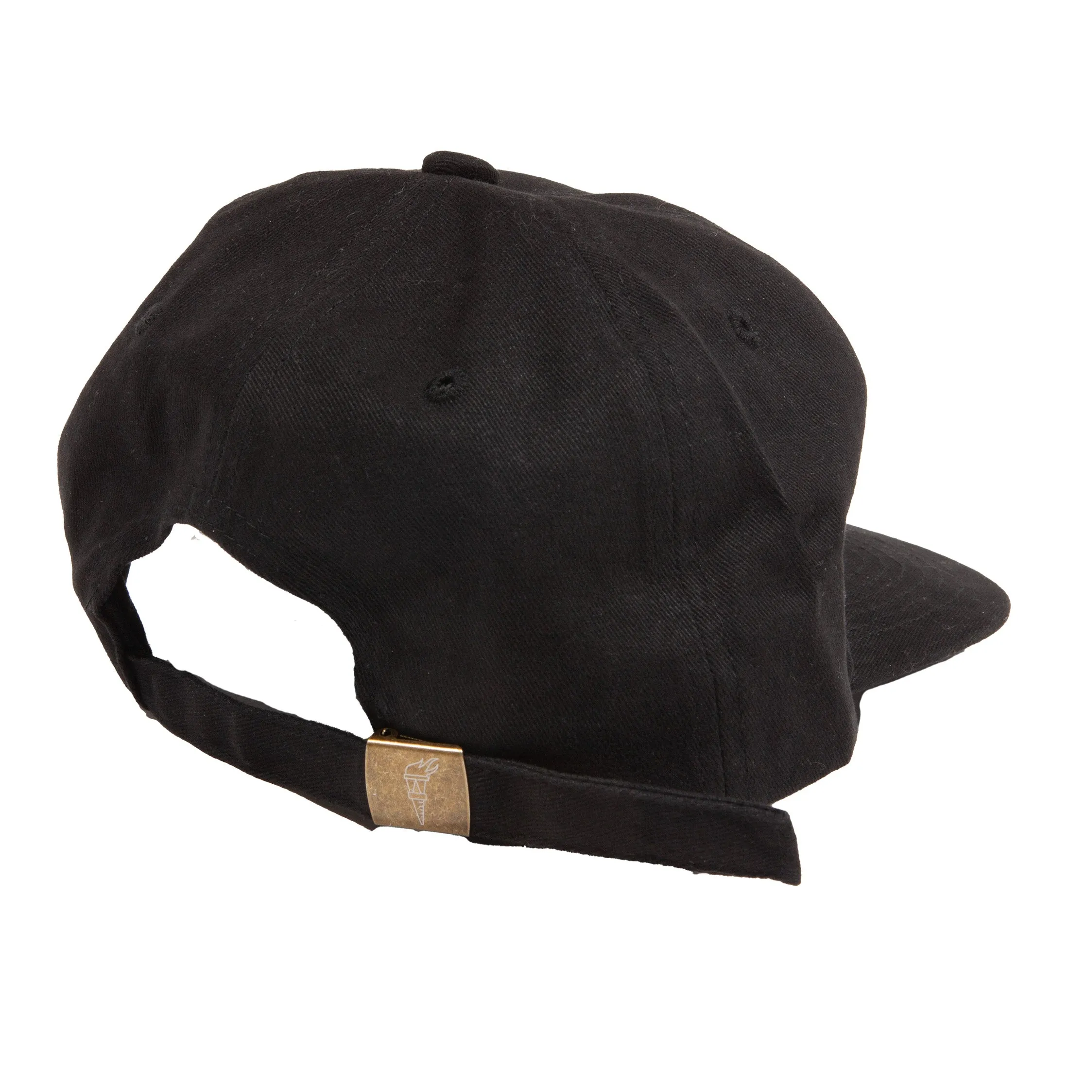 Orchard Text Logo Hat Brushed Cotton Black/Cream