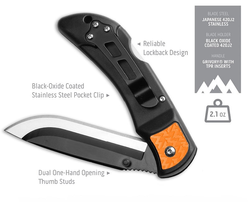 Outdoor Edge Razor-Lite EDC Orange Knife