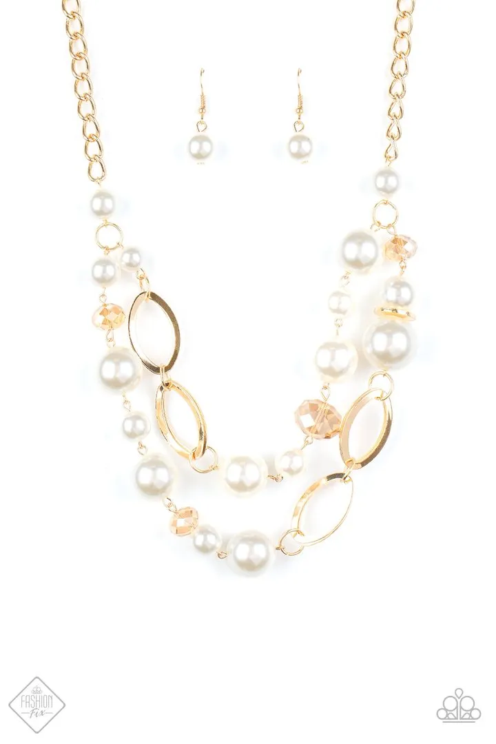 Paparazzi Necklace ~ High Roller Status - Gold - Fashion Fix August 2020