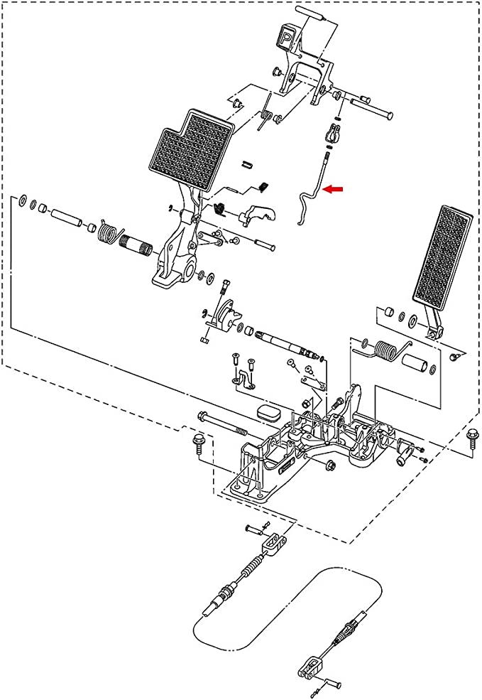 Parking Connection Screw Return Spring for Yamaha G29 JW1-F720G-00-00 Push Rod Assy JW1F720G0000