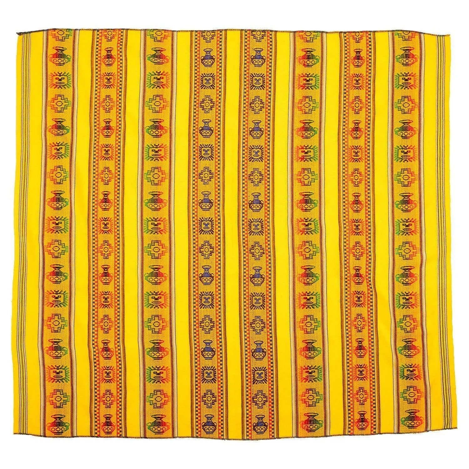 Peruvian Woven Throw - Yellow