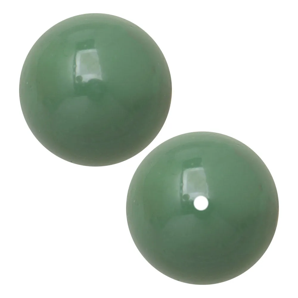 Preciosa Crystal Gemcolor Pearl, Round 6mm, Sage (25 Pieces)