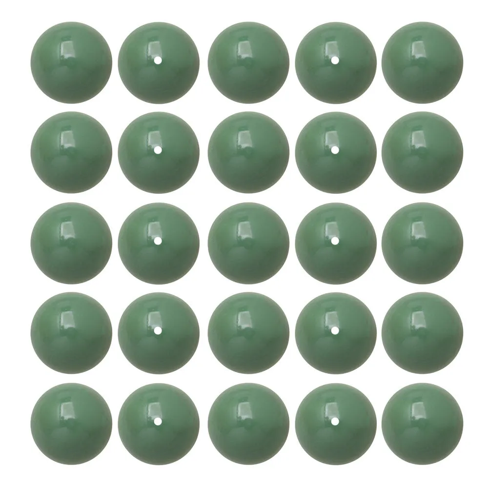 Preciosa Crystal Gemcolor Pearl, Round 6mm, Sage (25 Pieces)