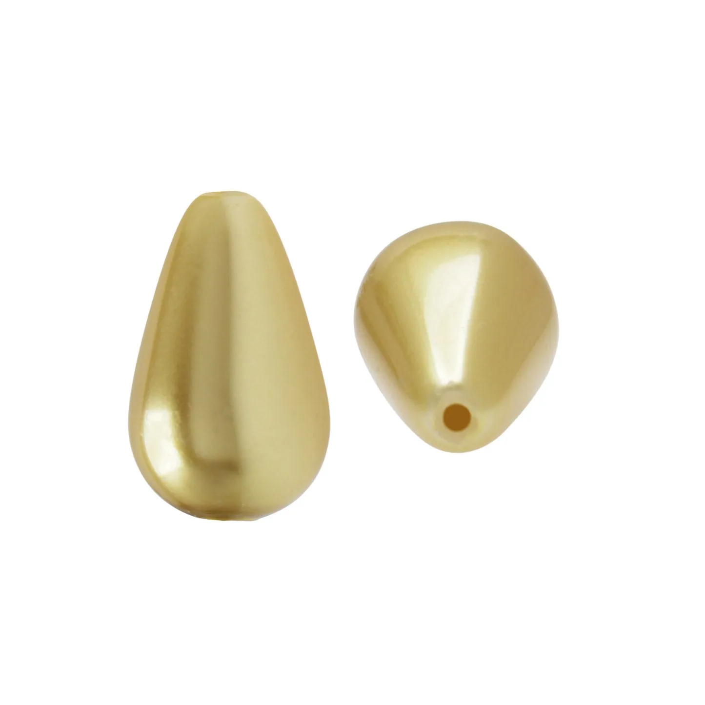 Preciosa Crystal Nacre Pearl, Pear 10x6mm, Vanilla (1 Piece)