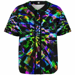 Rainbow Glitch Rave Ready Baseball Jersey