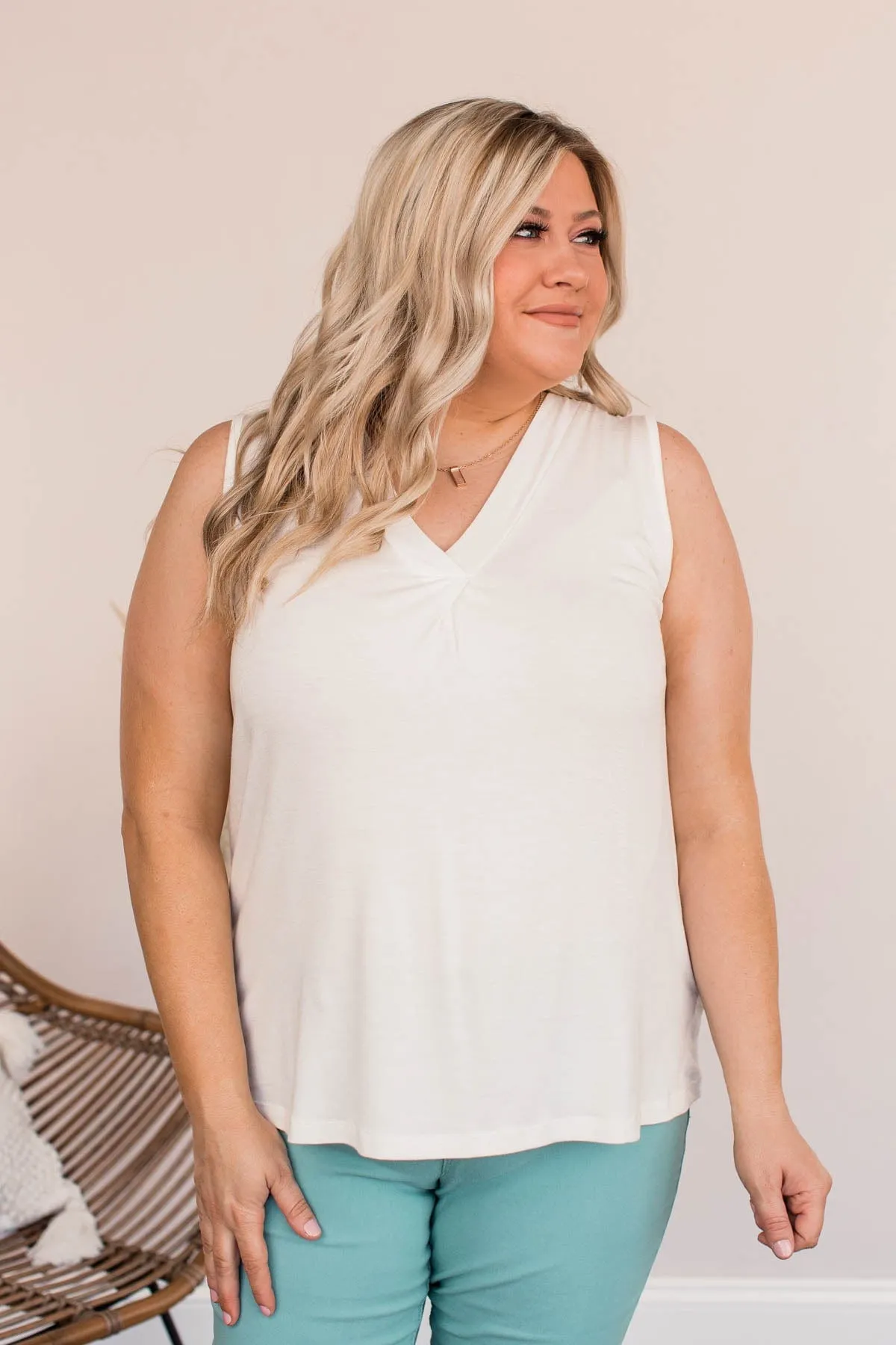 Ready To Begin Tank Top- Ivory