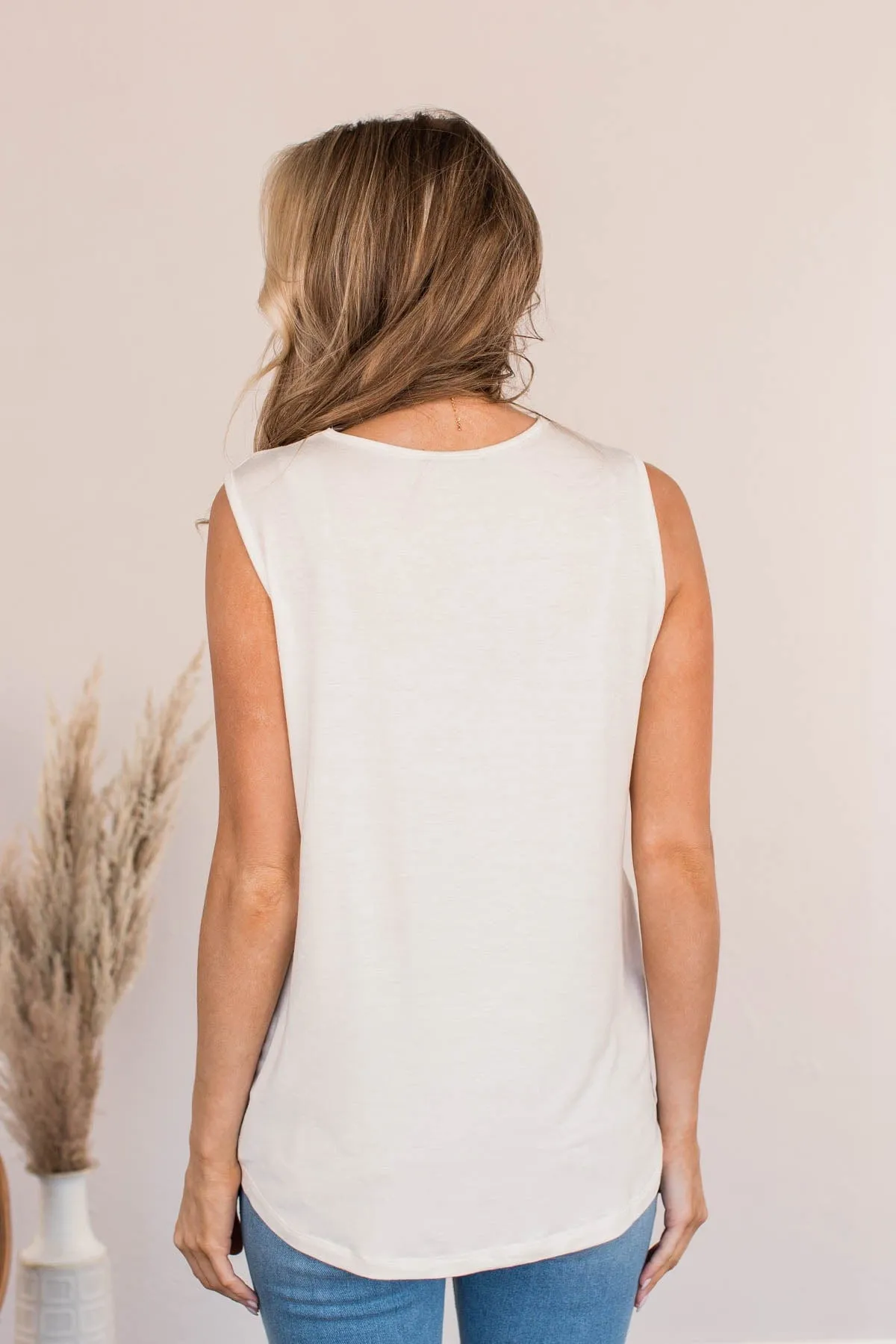 Ready To Begin Tank Top- Ivory