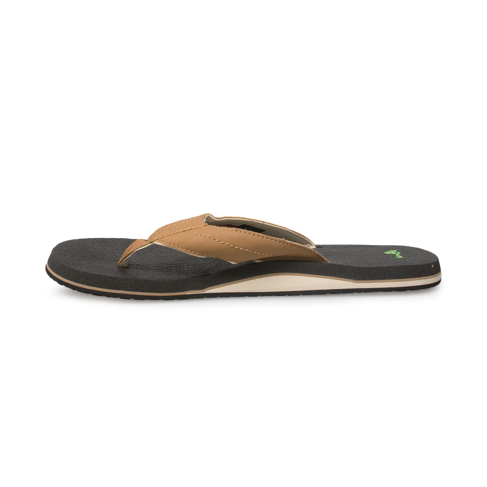 Sanuk Beer Cozy 2 Tan / Tobacco Flip Flops - Men's