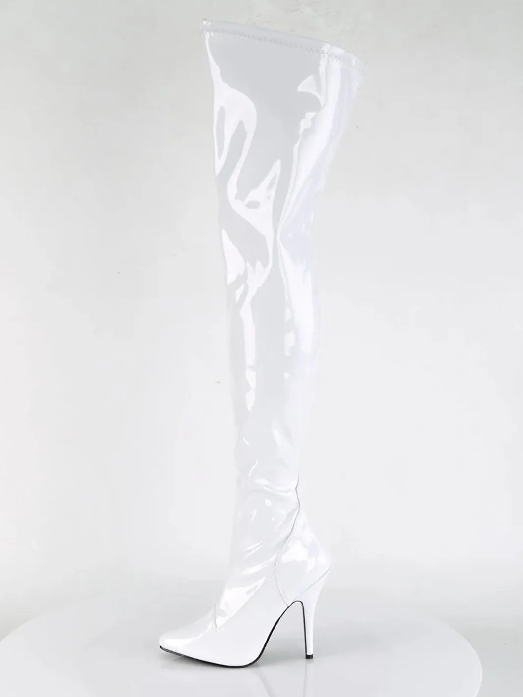 SEDUCE-3000 - WHITE PATENT - US SIZE 7