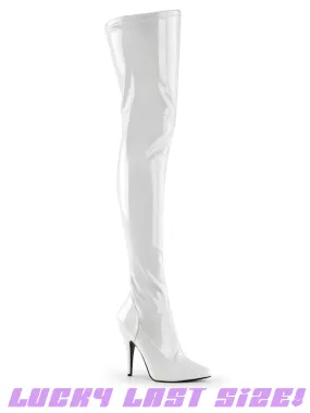 SEDUCE-3000 - WHITE PATENT - US SIZE 7