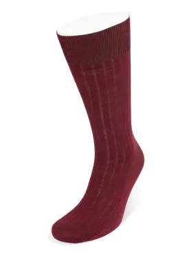 Short Wine Wool Socks