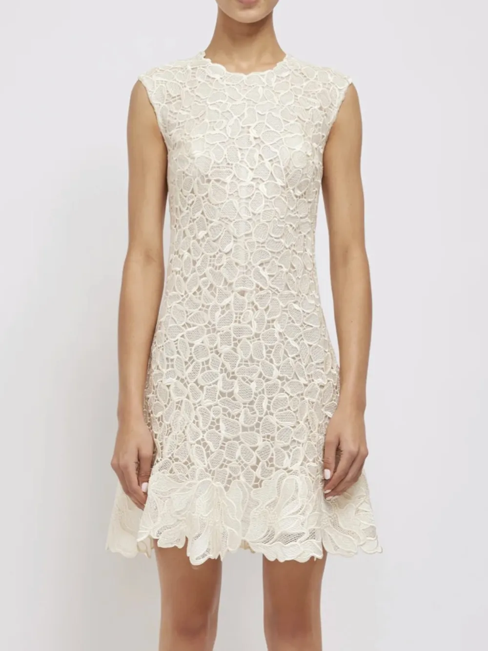 Simkhai Drake Sleeveless Mini Dress in Ivory